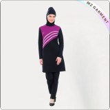 Striped Hijab Swimsuit