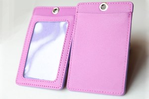 Genuine leather card holder