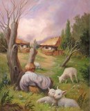 100% hand painted super-realism oil painting-modern arts gift for friend canvas painting free shi...