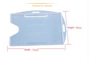 Hard plastic card holder