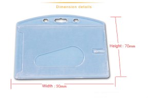 Hard plastic card holder