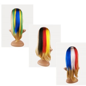 World Cup fans wig headdress Hair Comb
