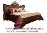 Estilo de lujo real TA-003 de Italia del proveedor de la cama de madera sólida de la ca...