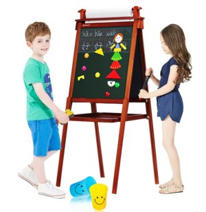 Standing easel for kids drawing blackboad