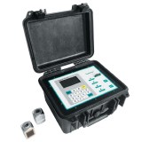 Flow rate calibration battery portable transit-time ultrasonic flow meter