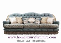 El sofá clásico del sofá de la tela de los sofás de la sala de estar de los sistemas de...