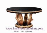 La mesa de comedor moderna 6 de la mesa de comedor de madera redonda determinada de la...