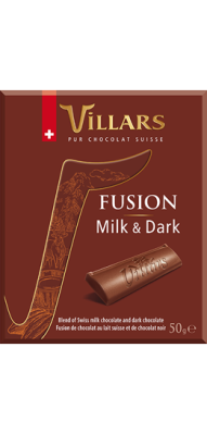 VILLARS FUSION LAIT ET NOIR 20x50G