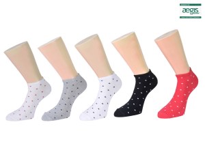 Pack of 5 Inside Women Plain Socks