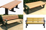 Wood plastic composite bench