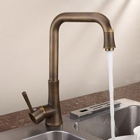 CONTEMPORARY CHROME FINISH SINGLE HANDLE SOLID BRASS KITCHEN TAP