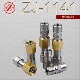 Stainless steel brass thread to connect high pressure hydraulic quick disconnects