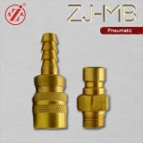 Brass straight through injection machine mold quick coupling