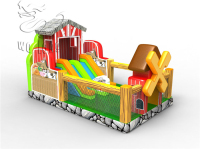 Cheap hot popular new products large amusement park inflatable castles/inflatable bouncer for kids